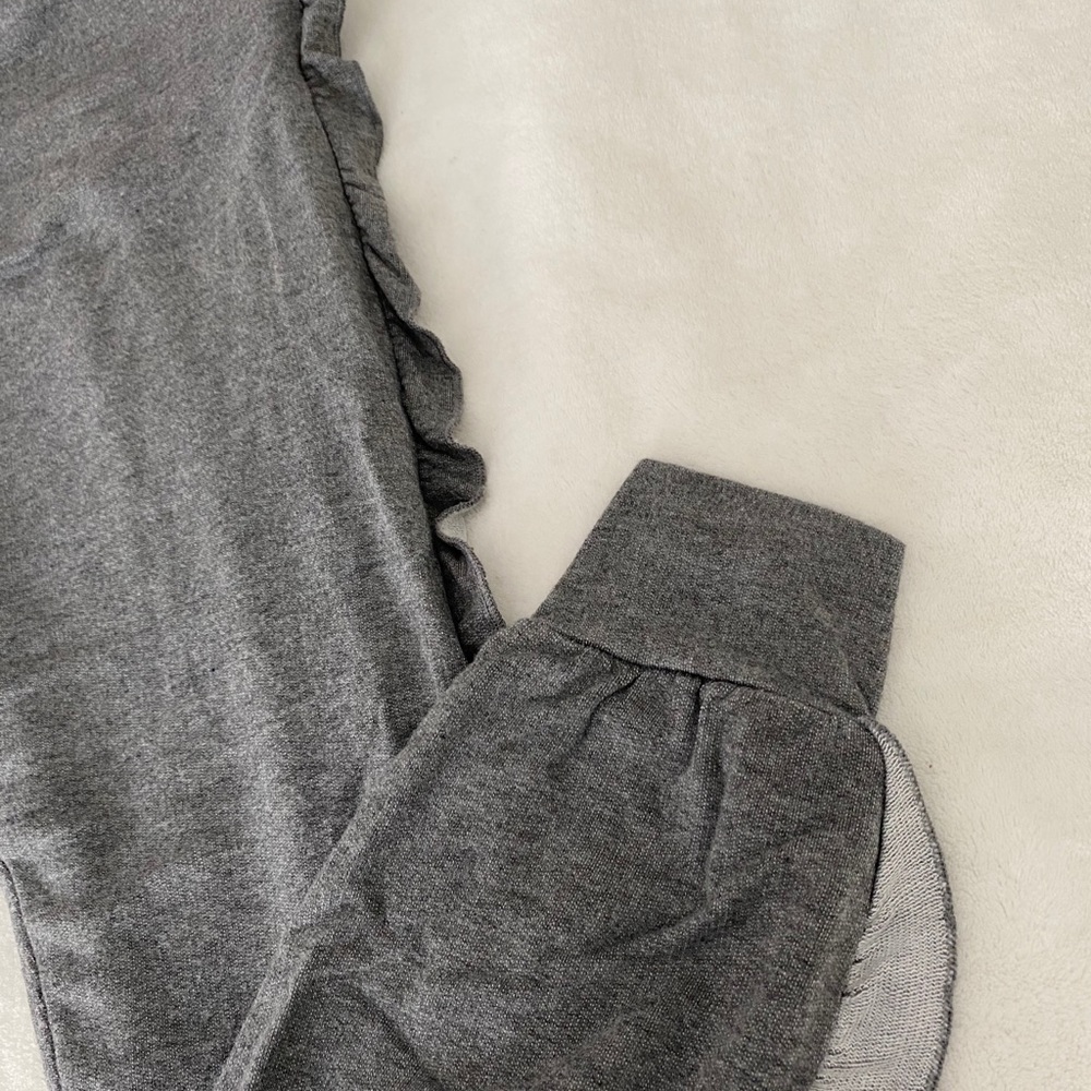 Ruffle side joggers
